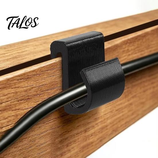 String Light Installation Tools Outdoor Clips, Black Plastic Organize Hooks, Weather Resistant Mounts Snap-on Fasteners for Garden Backyard Decoration