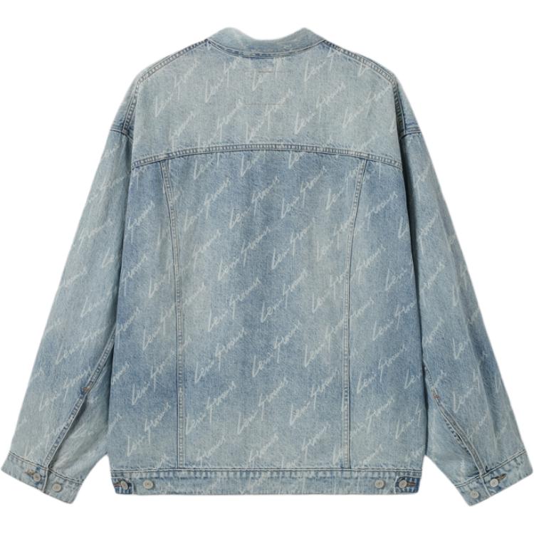 Levis Denim Wanderer Series FW24 Printed Long Sleeve Denim Jacket Men Jacket Light-Blue 0016Y-0000