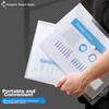 10-Pack A4 Button Closure Transparent File Folders for Students, Waterproof Document Folders, Exam Paper Storage And Subject Classification