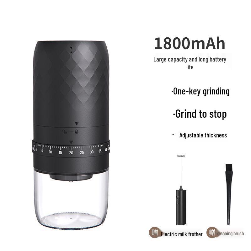 Compact Hand-Cranked & Automatic Coffee Bean Grinder for Home Use