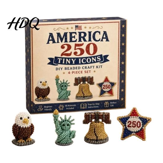 3D Beaded Animal DIY Kit Tiny Kit Beading with Instructions Handmade Colorful Bead Jewelry Cute Craft Set for Adults Beginners Teens Creative Arts