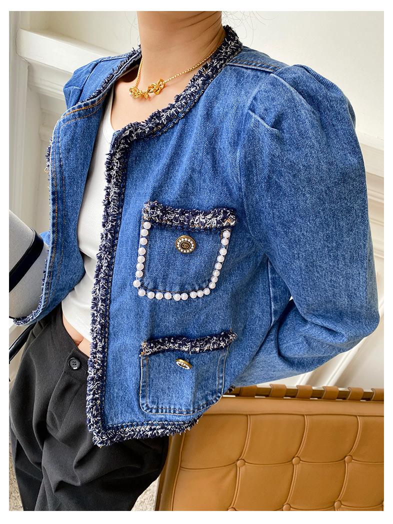 

Spring New Arrival: Women s Small CC Style Denim Jacket - Socialite Design Small