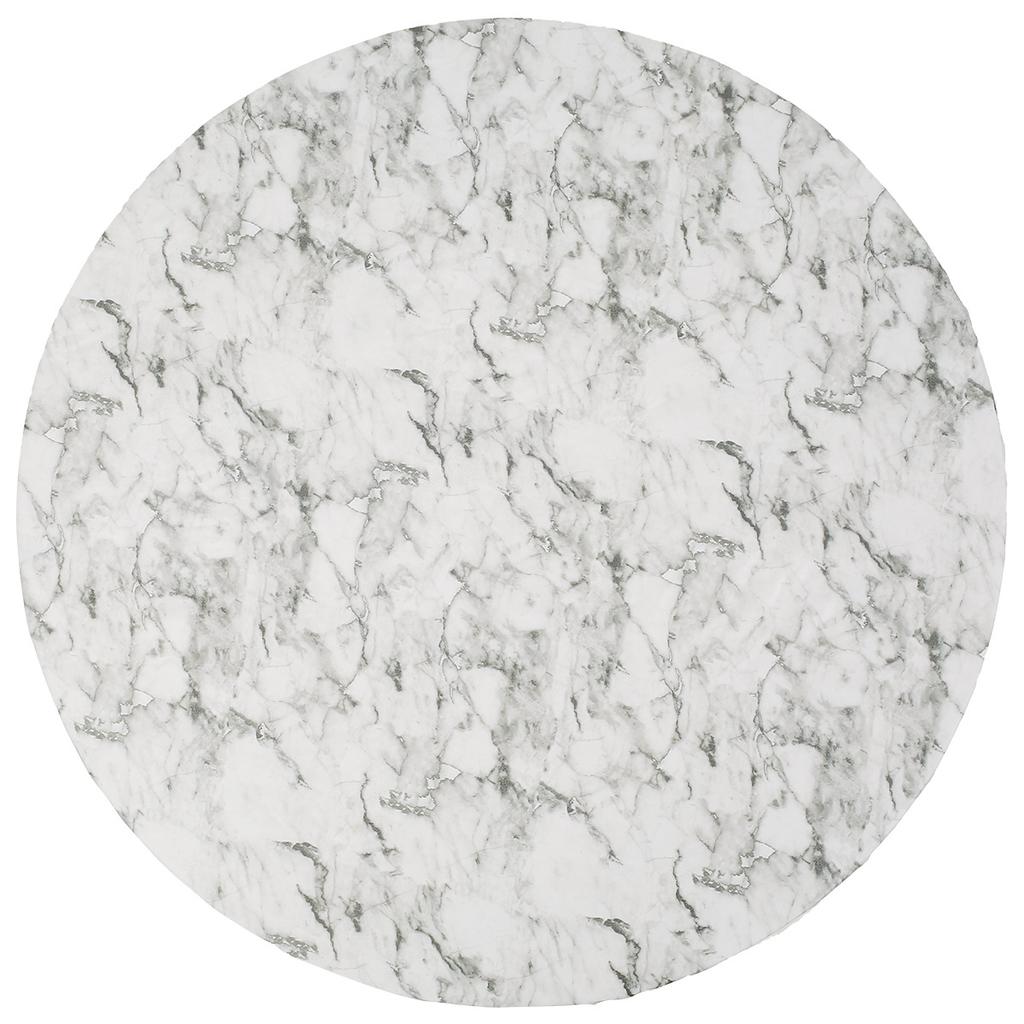 Waterproof Round Tablecloth PVC Table Decoration and Accessories Flannel Backed Elastic Edged Round Table Cover for Home Kitchen