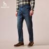 HAZZYS Men's Classic Denim Straight-Leg Jeans