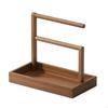 Jewelry Organizer Wooden Stand with Tray Desktop Bracelet Display for Dresser, Vanity,