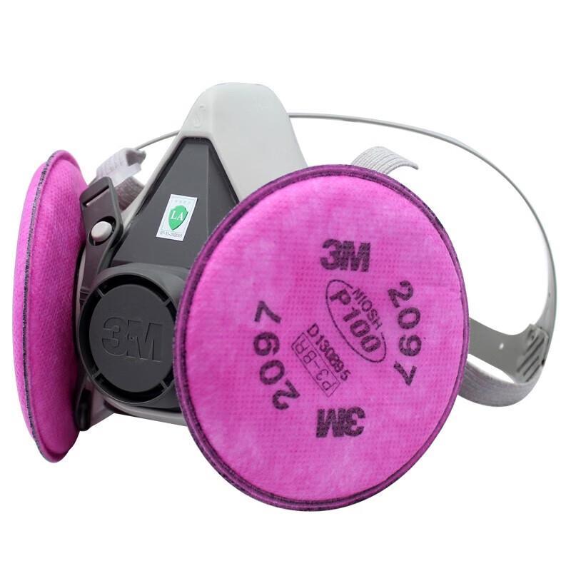 3M 6200 Half Face Respirator Kit with 2097CN Filters