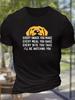 Fun Letters Graphics Print Men's Summer T-Shirt Casual Tshirts Tops O-neck Short-sleeved Tee Un