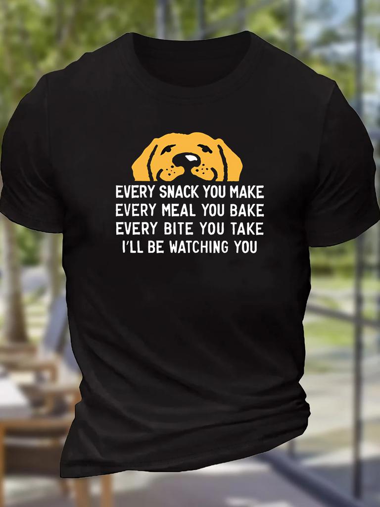 Fun Letters Graphics Print Men's Summer T-Shirt Casual Tshirts Tops O-neck short-sleeved Tee Un