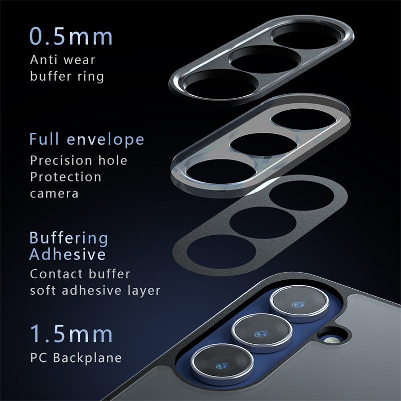 For Samsung Galaxy S25 FE Case Samsung Galaxy S25 FE 5G Cover Bumper Luxury Matte PC + TPU Shockproof Silicone Protective Cover