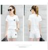 Women's Korean Style Summer Two-Piece Set: Loose Short Sleeve T-shirt & Shorts Casual Sportswear