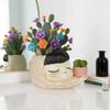 Hugging Flower Pot Resin Large Diameter Flower Pot Creative Girl Desktop Potted Decoration Ornament