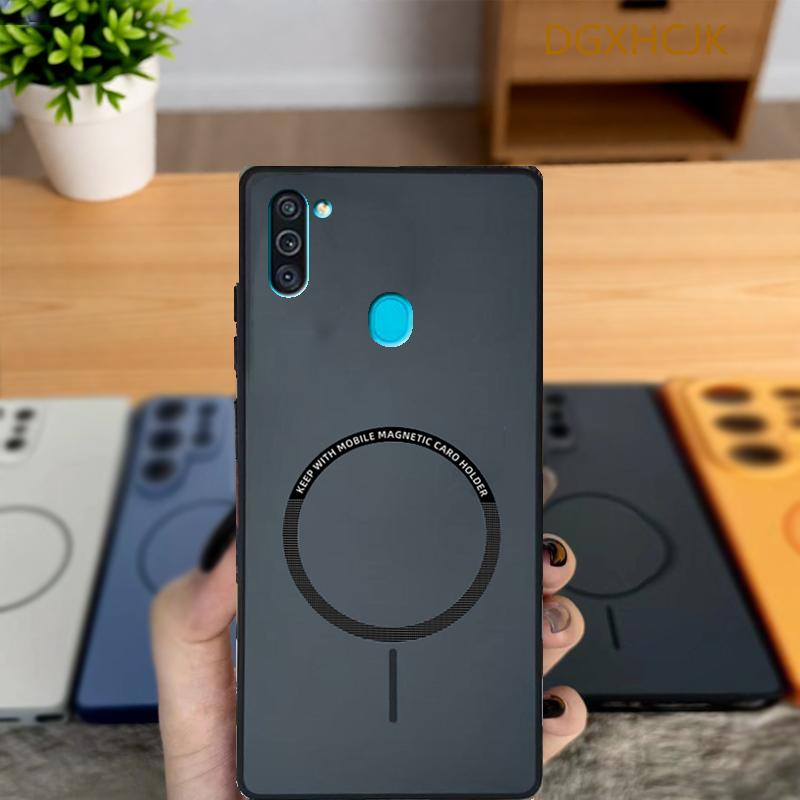 

For Samsung Galaxy A11 Case Galaxy m11 Phone Case Galaxy A11 M11 Cover Shookproof Color magnetic hard Silicone back cover Galaxy A11