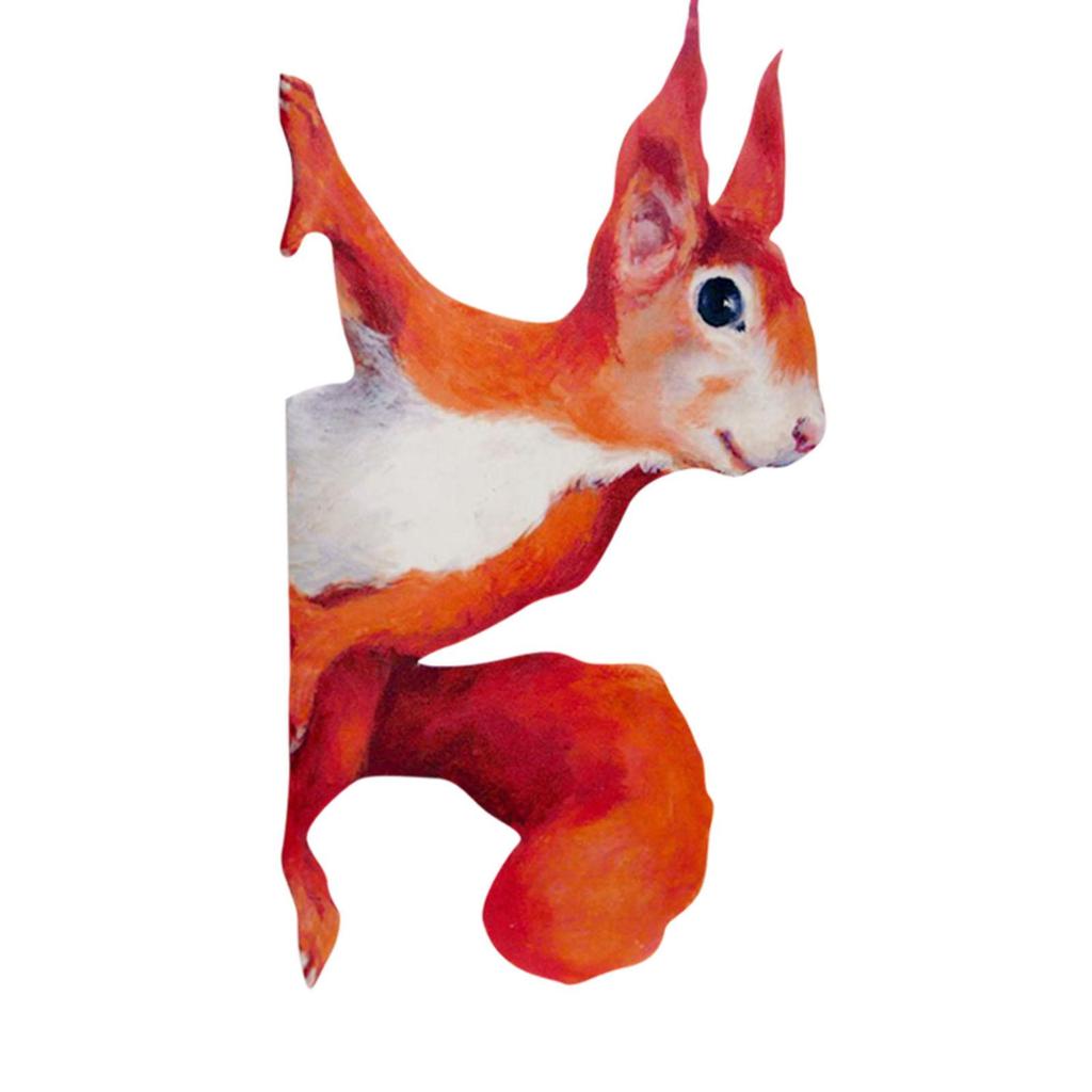 1PCS Peeping Squirrel Wall Decal, Woodland Stickers For Walls And Windows