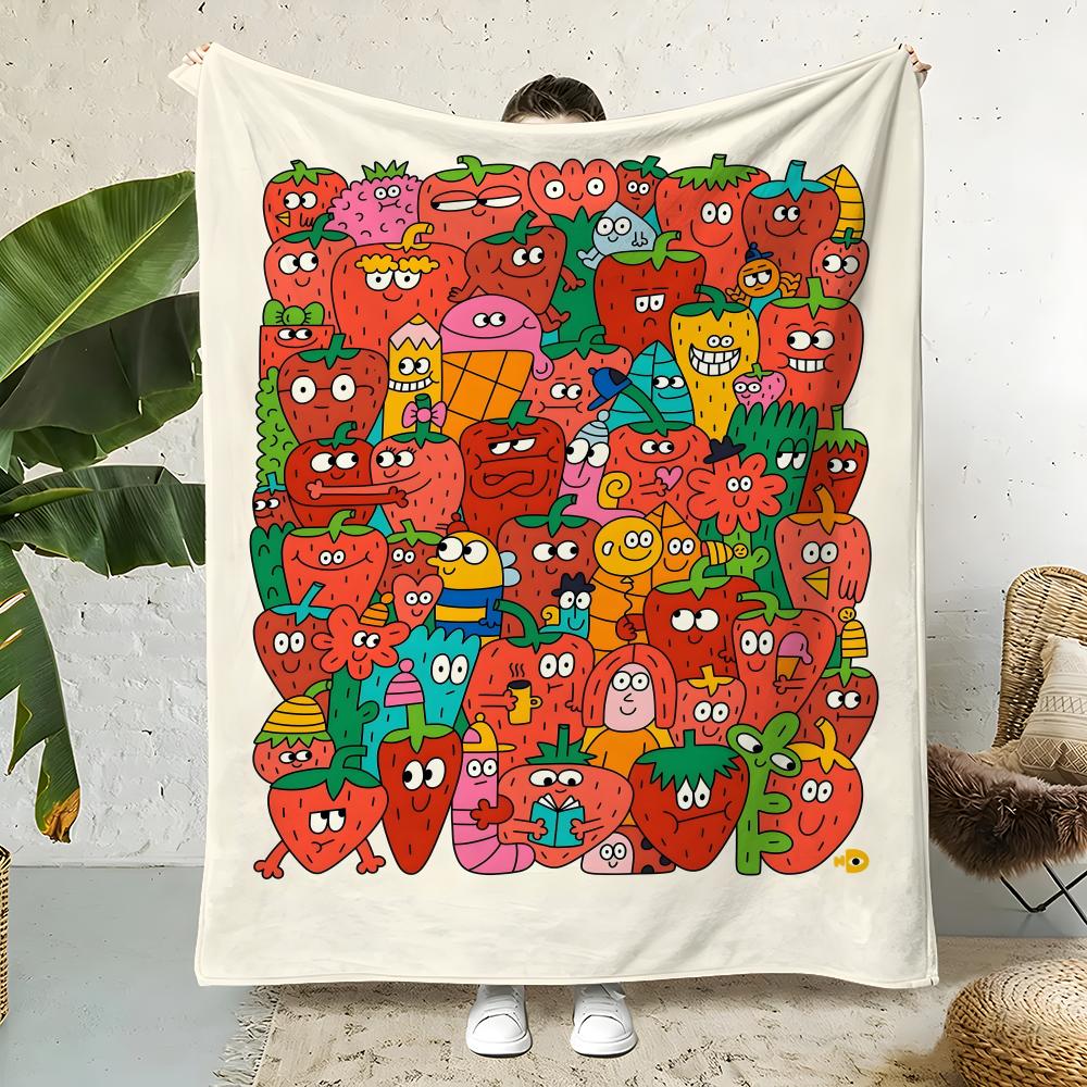 Artist N-NinaDzyvulska Throw Flannel Throw Blanket,Bed Home Office Nap Blanket Travel,Camping,Picnic Blanket Soft Decor 75x90cm