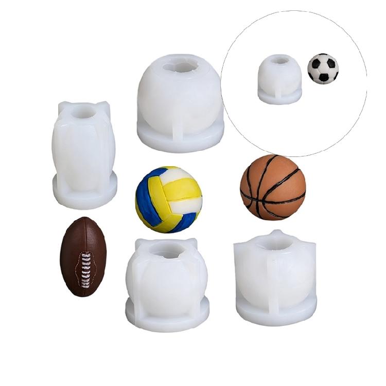 Sportball Design Silikonkerzenform für Projekte und Heimdekoration