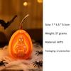 Halloween Skeleton Flameless Led Candle With Flickering Warm Light Perfect For Home Desktop Spooky Party Holiday Decoration