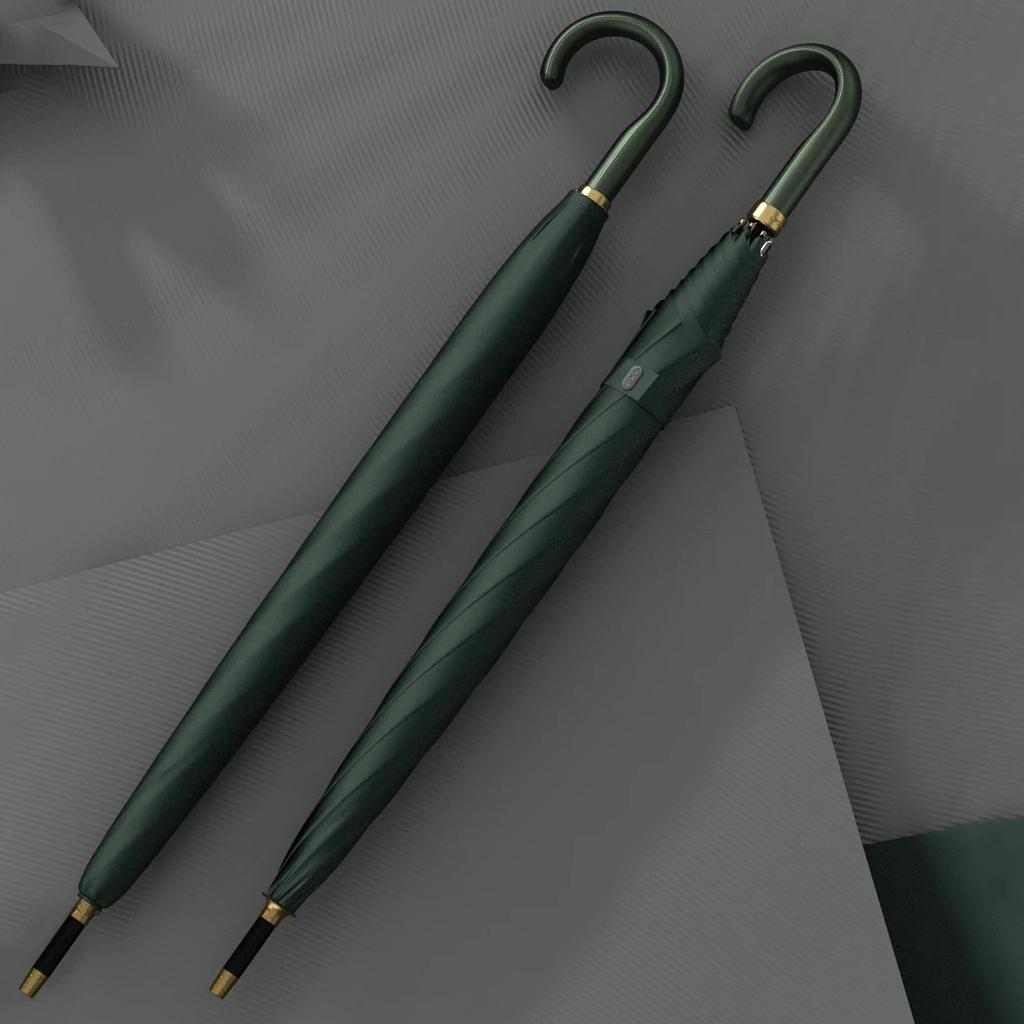 Big Long Umbrella for Men 121cm Luxury Golf Umbrella Windproof Strong Fashion Large Rain Umbrella for Woman