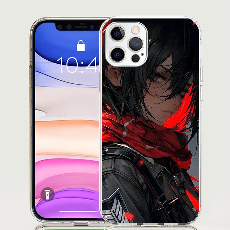 A-Attack On T-Titan Annie Mikasa Phone Case For iPhone 17 Air 16 15 Plus 11 14 Pro Max 13 Mini 12 7 8 + SE Pattern Art Customize