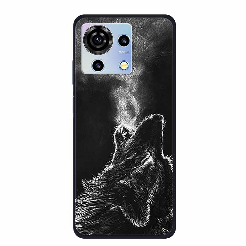 For ZTE V50 Vita Phone Case TPU Soft Back Cover Cartoon Luxury Silicone Phone Cases for ZTE Blade V40 V 40 50 Vita Animal Funda