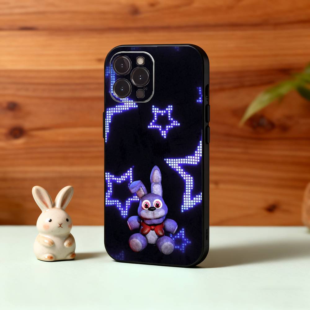 F-Five-Nights-At-Freddys F-Fnaf Phone Case For iPhone17 16 15 14 13 12 11 Pro Max Plus,5G Soft Black Case