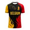 Belgium Soccer Jersey Fashion Football Round Neck ShortSleeve Shirt Summer Women Men Breathable Quick Dry Mesh Jersey Sportswear