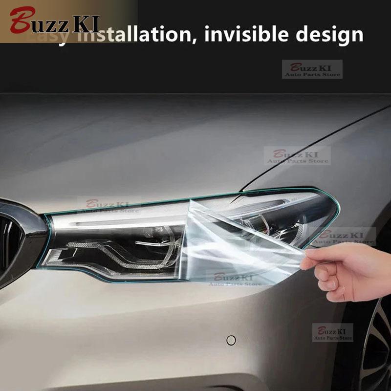 For BMW G11 Series 7 2014-2018 Anti-scratch Headlight Protection Sticker Transparent Black Repair Film Exterior Car Accessories