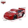 Pixar Cars Nr. 86 Nr. 74 Nr. 58 Nr. 61 Nr. 35 Nr. 90 Nr. 74 Metall-Druckguss-Modellauto Auswurf-Rennserie Set Kinderspielzeug