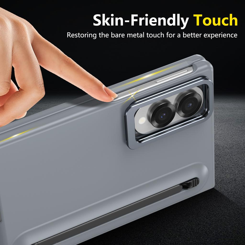 Alloy Camera Frame Stand with Touch Pen Screen Protector Case for Samsung Z Fold 8 7 6 5 4 8 Ultra Shockproof 360 Protection