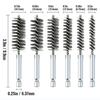 6Pcs Different Sizes Stainless Steel Bore Brush 4'' Long Bristles Wire Brush  Rust, Cleaning Tubes