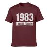 1983 Limited Edition Distressed Vintage Loose Vintage Distressed Washed Casual Tee