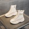 26 In winter, increase the height and keep the thick-soled warm short boots, fleece women's shoes, and children's casual muffin-soled snow boots.