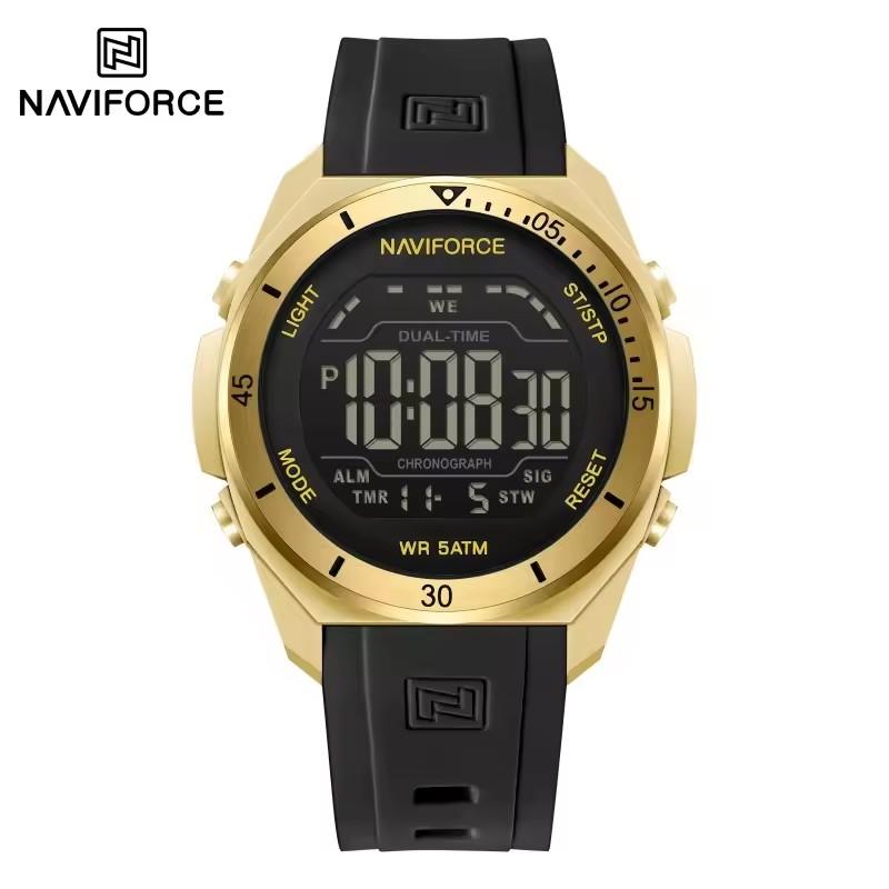 NAVIFORCE 7138 Outdoor Sports Men's Digital Watch Fashion Sports Alarm Clock Stopwatch Casual Wristwatch Date LED Display Reloj