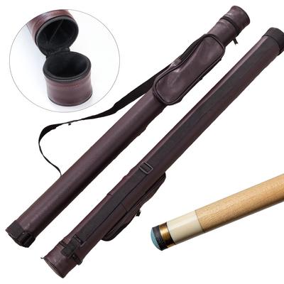 Billiard Cue Case for 1/2 Billiard Stick,PU,Protective,Billiards Equipment Lightweight Portable Organizer Holder Pool Cue Bag