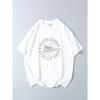 Vintage Locomotive Print Short-Sleeve T-Shirt for Summer, Men's Export Surplus Casual Round-Neck Base Shirt