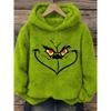 2025 European & American Green Grinch 3D Print Casual Hoodie Sweatshirt
