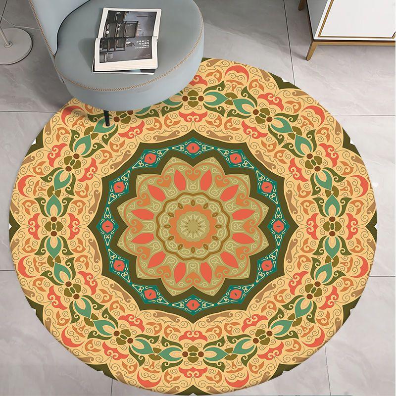 Round Carpet for Living Room Bed Room Floor Carpets Home Decor 3D Printed Rugs Anti-slip Mat