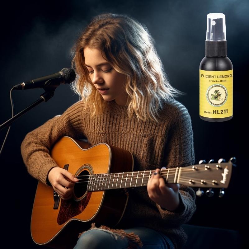 Olio di Limone Naturale Cura Tastiera Olio per Tastiera di Chitarra per Chitarre Ukulele Protegge da Sporco Sudore e Macchie