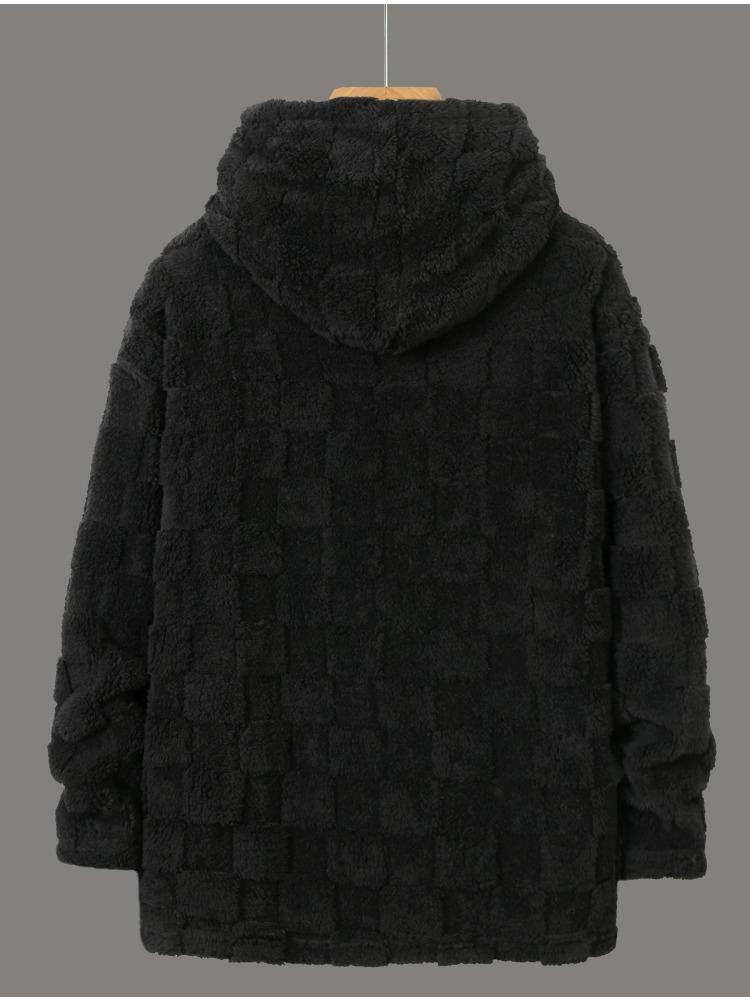 Zimní Pánská Zesílená Prošívaná Mikina s Kapucí Trend Ležérních Topů Párty Zipová Bunda Vlhkost Teplo Hřejivý Pohodlný K pokožce Prodyšné Topy