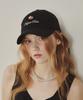 MELLY&ROSE Rose Ribbon Ball Cap (315353)_Black
