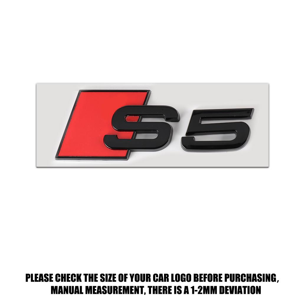 1 PZ Adesivo Decorativo Badge ABS per Bagagliaio Posteriore Carrozzeria Auto per Audi S6 S7 S8 S3 S4 S5 Logo Emblema Posteriore Auto Accessori di Modifica