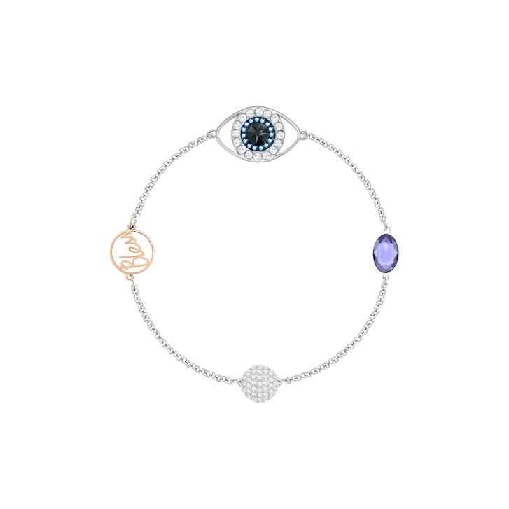 

Swarovski Remix Versatile Bracelet Classic Evil Eye Bracelet Meaning Peace And Smooth Sailing Women bracelet Silver 5365749 Box (Random Color),M