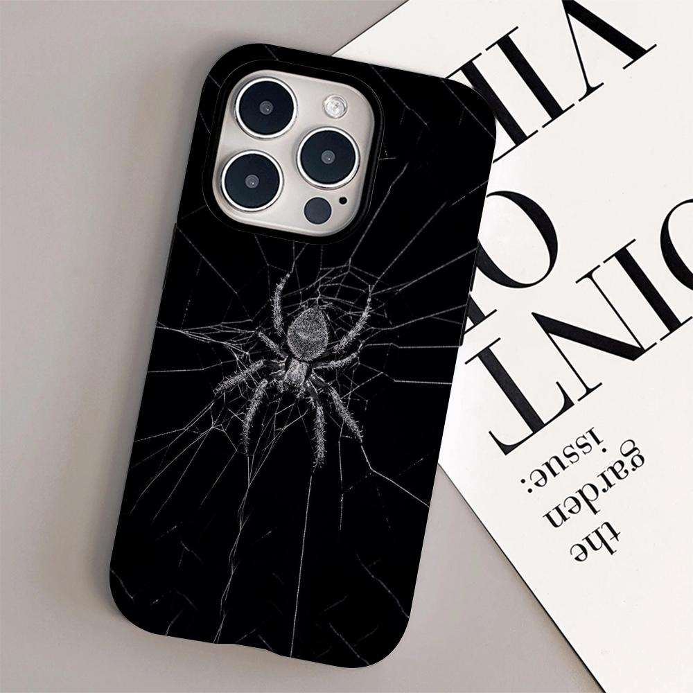 Funda de Teléfono con Diseño Gótico de Arte Oscuro Carcasa de Película Para iPhone 16e 16 15 14 13 12 11 Pro Max Plus XS