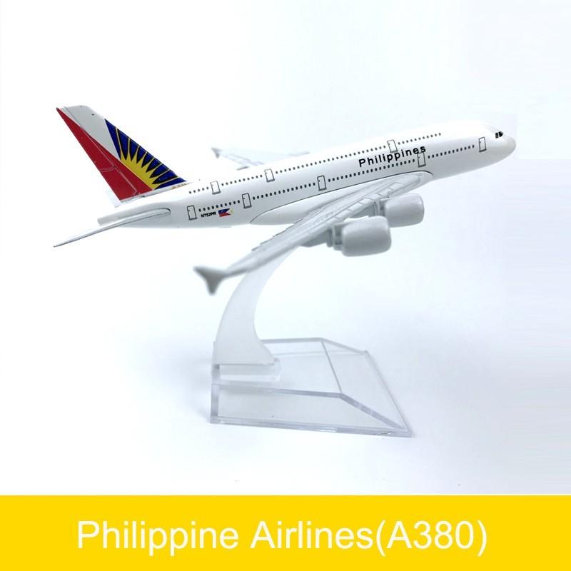1/400 Diecast Metall Flugzeugmodell Philippine Airlines A320 Airbus A380 Boeing B737 B777 B787