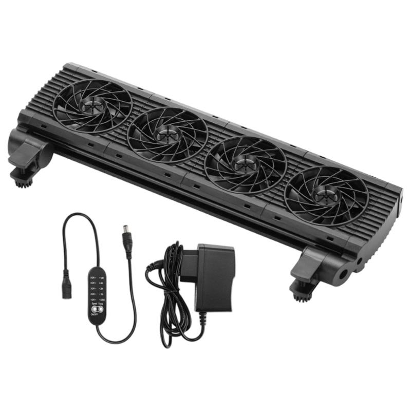 5 Level Speed Adjustable Cooling Fan Low Noise Cooling Device For Fishtanks Water Habitats Efficient Aquariums Clamp Fan HX6C