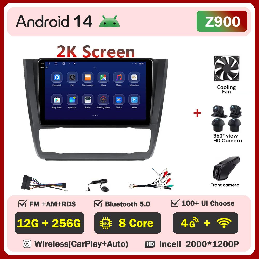 For BMW 1 Series E81 E82 E87 E88 AT 2004-2011Car Radio Player Car Carplay Screen Autoradio Mirror Link Car Intelligent System 4G