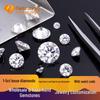 Moissanite 1-5ct Round Loose Stone, 8 Hearts & Arrows 3EX Cut, GRA-Certified. Exclusive for Live Broadcast.
