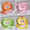 Dopamine Three Baby Single Shoulder Crossbody Bag Panda Rabbit Frog Plush Bags