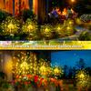 Solar Garden Lights Outdoor Fairy Fireworks Light Waterproof Decor Yard Pathway Patio Lawn Flower Lamp