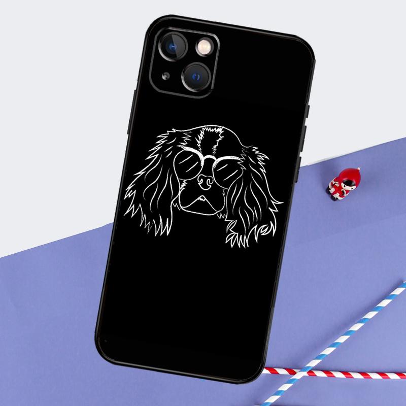Cavalier King Charles Spaniel Dog Phone Case For iPhone 16 Pro Max 11 13 14 15 Pro Max 12 Mini XR 16 15 Plus 16e Back Cover