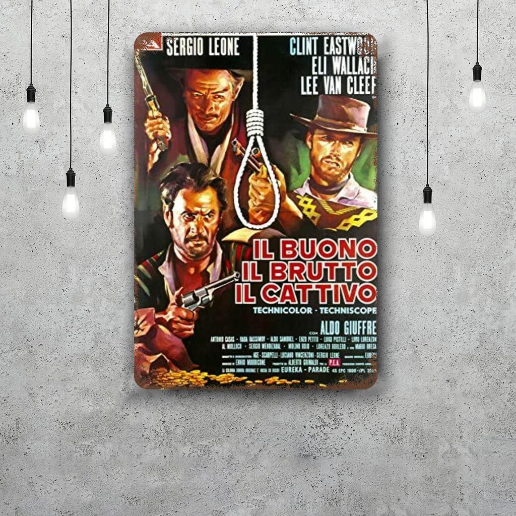 fistful of dollars Classic Poster Rusty Metal Plaque Retro Decorative Plate Bar Man Cave Garage Club Metal Sign Wall Decoration
